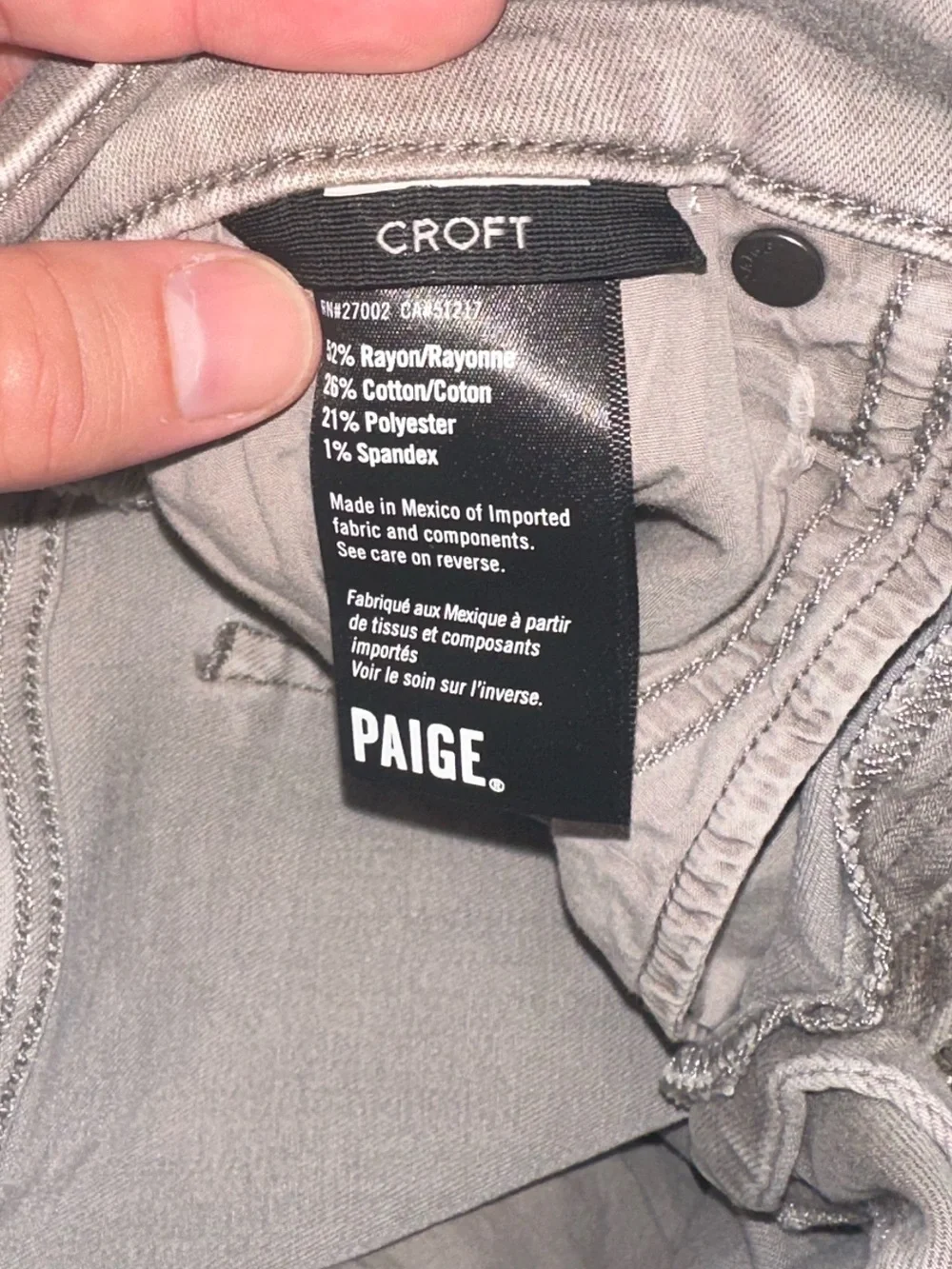Paige brand men’s jeans size 29